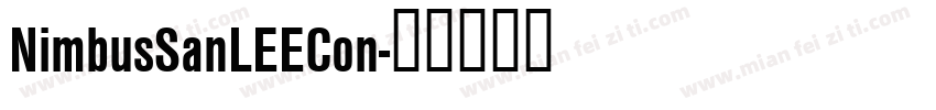 NimbusSanLEECon字体转换