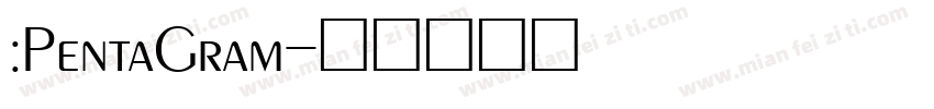 :PentaGram字体转换