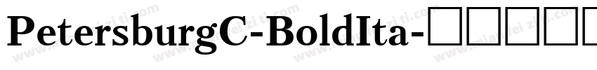 PetersburgC-BoldIta字体转换