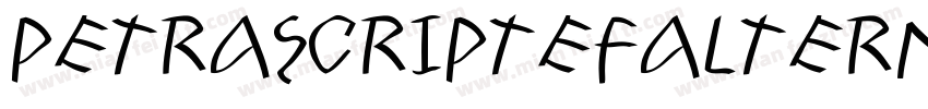 petrascriptefalterna字体转换