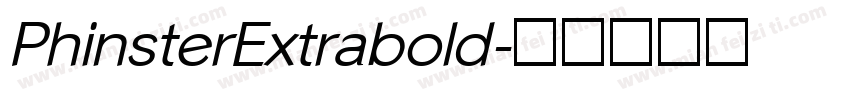 PhinsterExtrabold字体转换