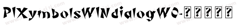 PIXymbolsWINdialogW0字体转换