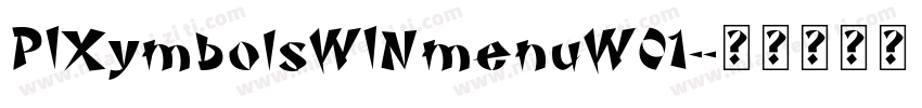 PIXymbolsWINmenuW01-字体转换