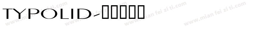 TYPOLID字体转换