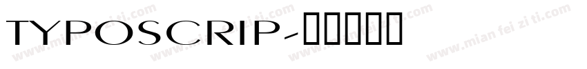 TYPOSCRIP字体转换
