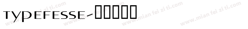 typefesse字体转换