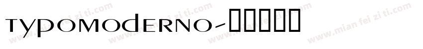 typomoderno字体转换