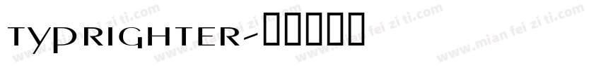 typrighter字体转换