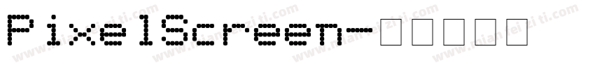 PixelScreen字体转换