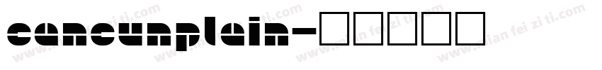 CancunPlain字体转换