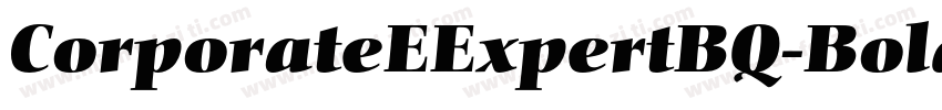 CorporateEExpertBQ-BoldItalicOsF字体转换