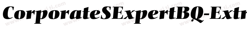 CorporateSExpertBQ-ExtraBoldItalicOsf字体转换