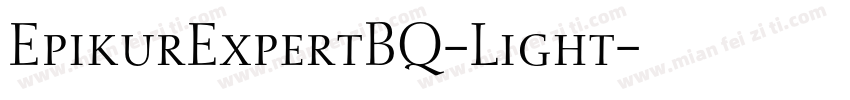 EpikurExpertBQ-Light字体转换