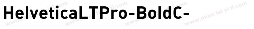 HelveticaLTPro-BoldC字体转换