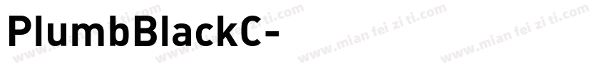 PlumbBlackC字体转换