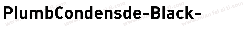 PlumbCondensde-Black字体转换