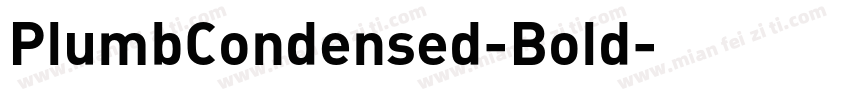 PlumbCondensed-Bold字体转换
