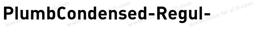 PlumbCondensed-Regul字体转换