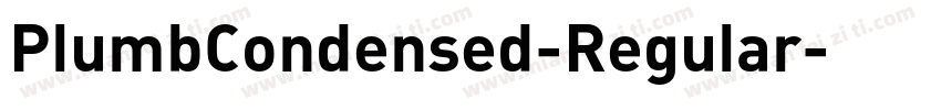 PlumbCondensed-Regular字体转换