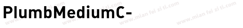 PlumbMediumC字体转换