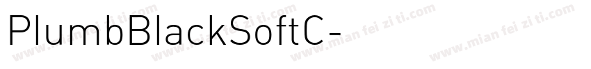 PlumbBlackSoftC字体转换