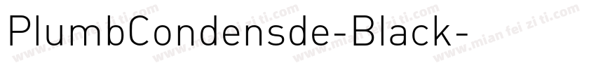 PlumbCondensde-Black字体转换