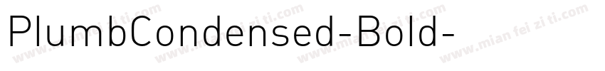 PlumbCondensed-Bold字体转换