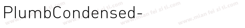 PlumbCondensed字体转换