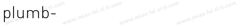 plumb字体转换