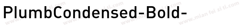 PlumbCondensed-Bold字体转换
