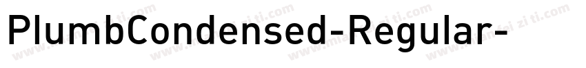 PlumbCondensed-Regular字体转换