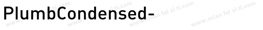 PlumbCondensed字体转换
