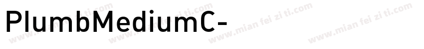 PlumbMediumC字体转换