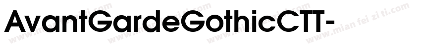 AvantGardeGothicCTT字体转换