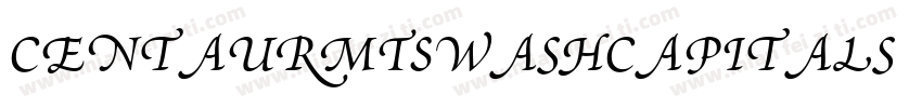 CentaurMT-SwashCapitals字体转换