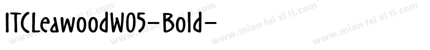ITCLeawoodW05-Bold字体转换
