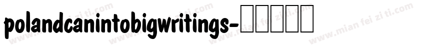 polandcanintobigwritings字体转换
