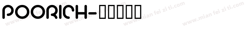 POORICH字体转换