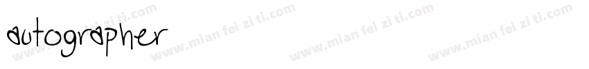 autographer字体转换