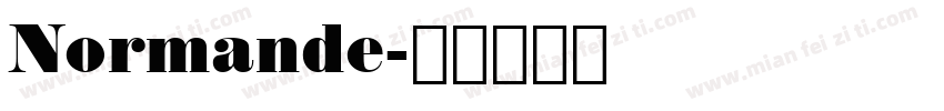 Normande字体转换