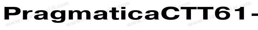 PragmaticaCTT61字体转换