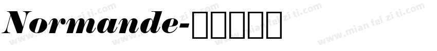Normande字体转换