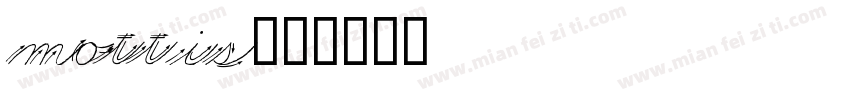 mottis字体转换