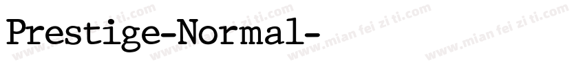 Prestige-Normal字体转换