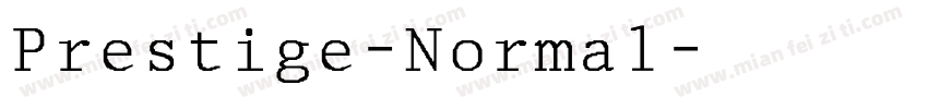 Prestige-Normal字体转换