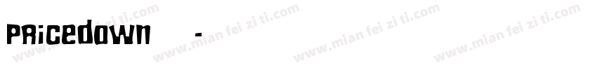 Pricedown字体字体转换