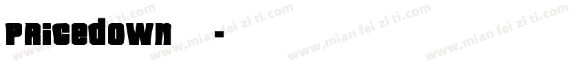 Pricedown字体字体转换