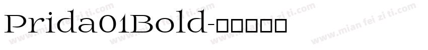 Prida01Bold字体转换