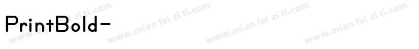 PrintBold字体转换