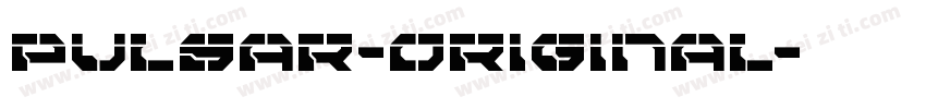 Pulsar-Original字体转换